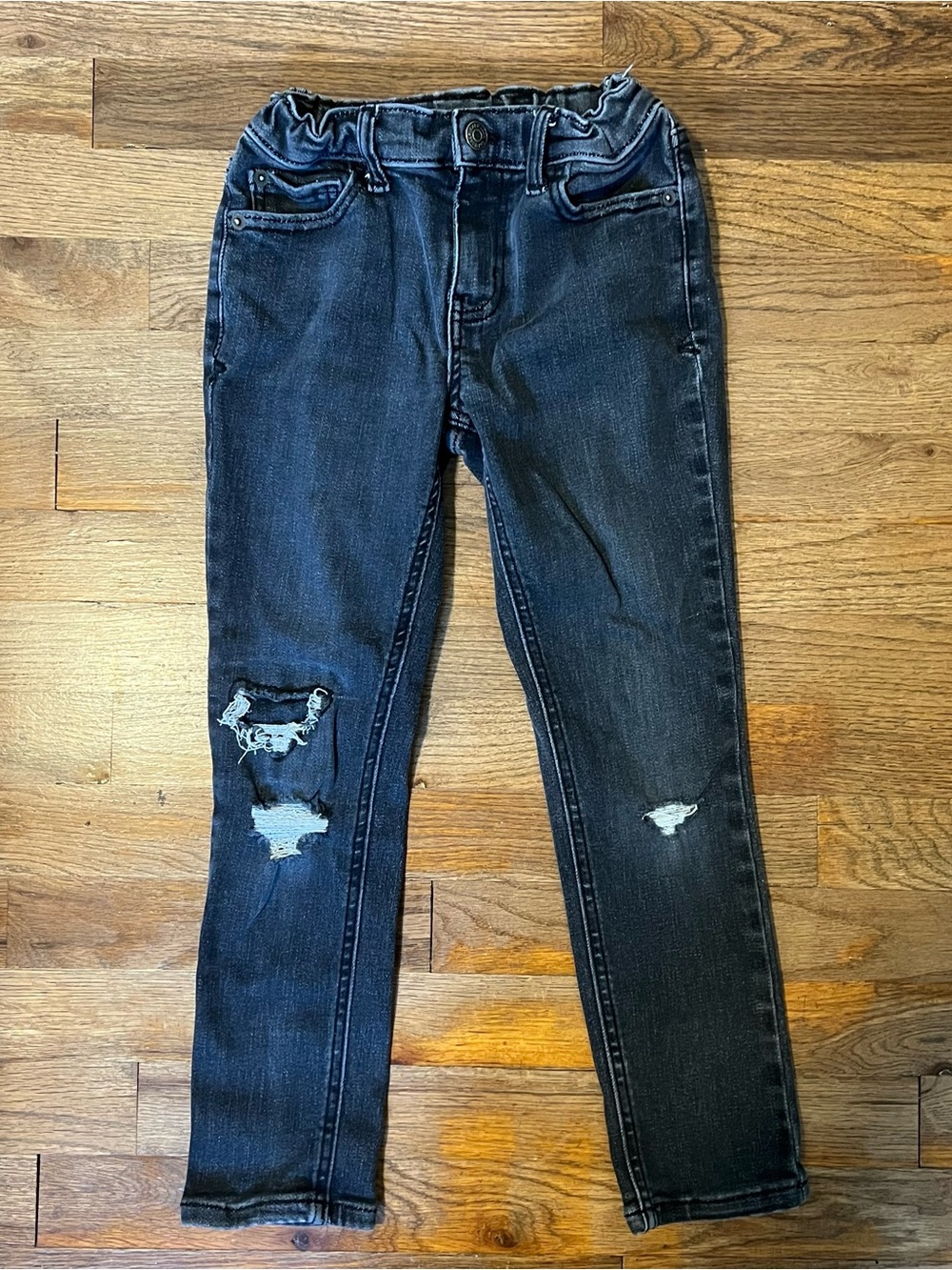 Tapered Cat & Jack Jeans Size 7 Boys Dark Grey “ Black”